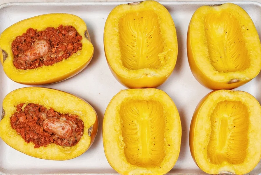 Finished spaghetti squash plate with herbs and spices