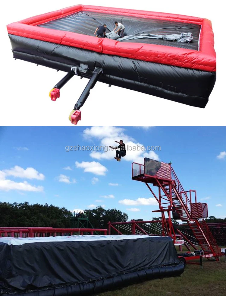 Extreme Sports Freefall Stunt Jump Landing Inflatable Mats Stunt Air