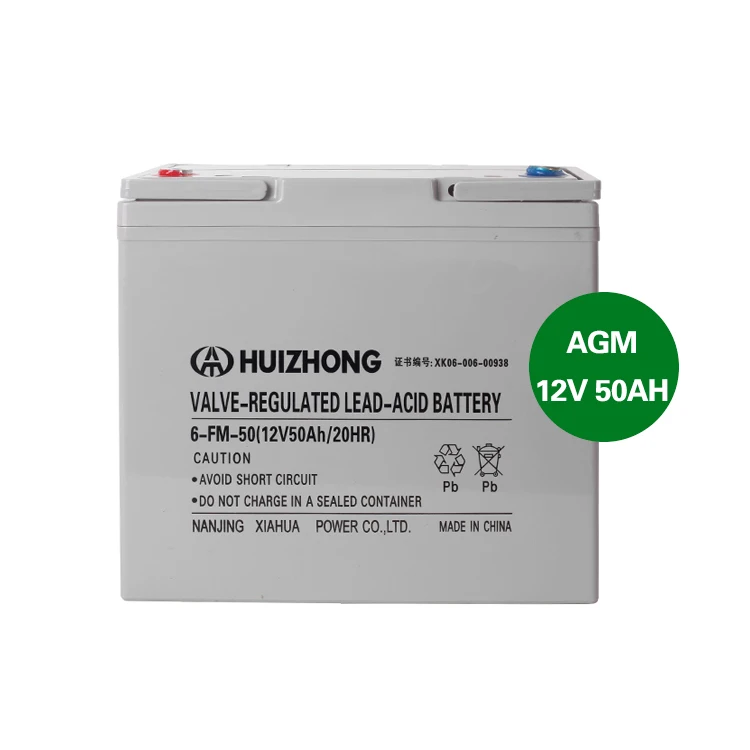 Deep Discharge Recovery Agm 12v 50ah Sealed Lead Acid Battery Long ...