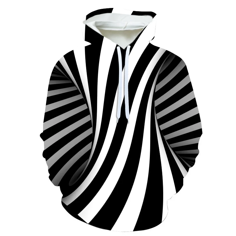 

Black and white geometric pattern 3D Sublimation Sweater