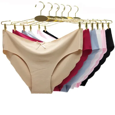 

12PCS/Lot Seamless Panty Set Underwear Female Comfort Intimates Fashion Female Low-rise briefs ladies lingerie in USA