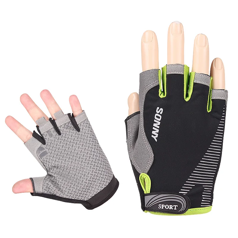 

Outdoor Anti Slip Half Finger Short Gym Sports Gloves Cycling Mountain Bike Riding Gloves