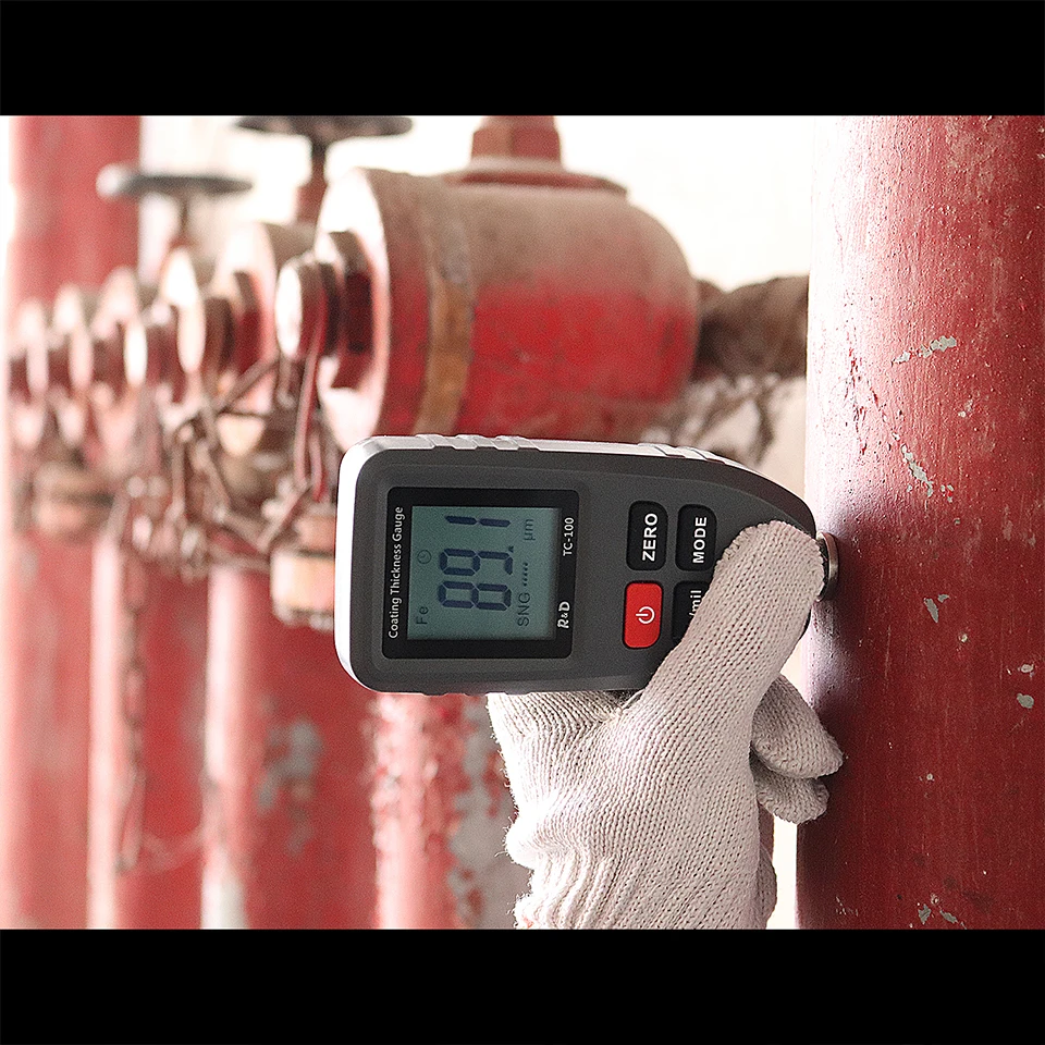 
TC100 Grey Coating Thickness Gauge Car Paint Film Thickness Tester Measuring FE/NFE designed for used car market 