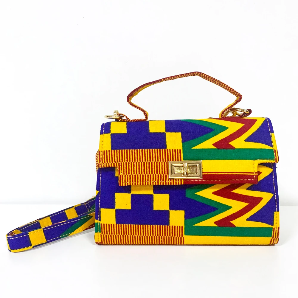 

2020 New Arrival African Print Handbag New Pattern Daily Shopping Wear, As pics