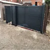 Metal Frame Aluminum Door Panel Gate in Wooden
