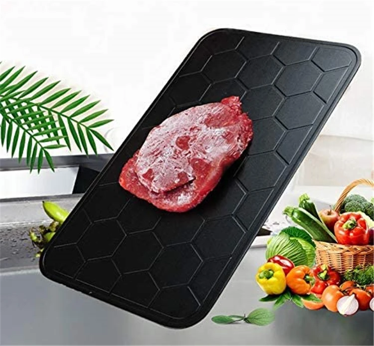 

Amazon Hot Selling Thaw Table Defrosting Master Tray Meat Frozen Food, Balck