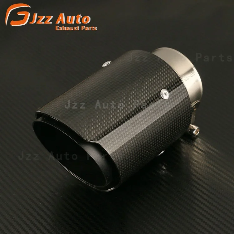 

JZZ 2.5 inch glass exhaust tips with carbon fiber exhaust pipes