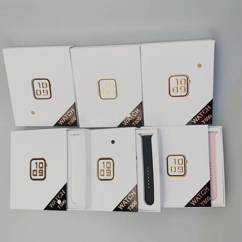 

Zooming Smart Watch T500 Inteligente Heart Rate Blood Pressure Blue tooths Phone Call Full Touch for Ios Android Smartwatch T500, Black, white, pink,