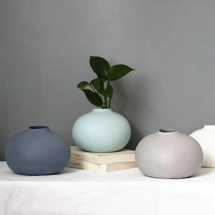 

Wholesale cheap modern hotel decorative matte bud vase ceramic home goods wedding decoration vase, Customized