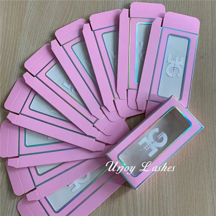 

high quality pink lashbox cheap lash box paper boxes lashes in bulk custom logo, Natural black