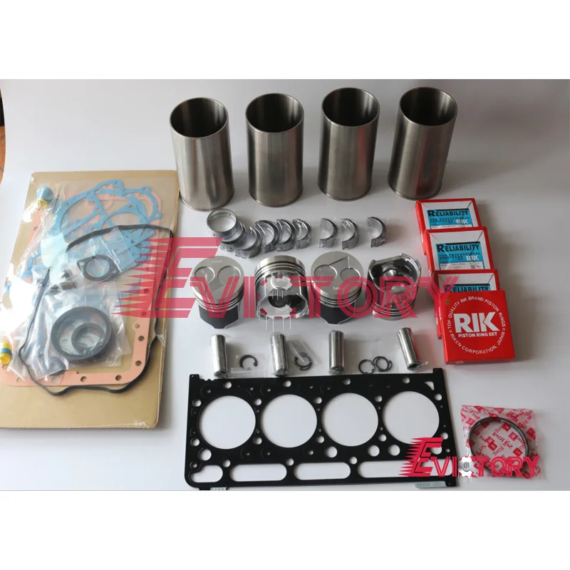 

Indirect injection V2203E V2203M V2203 piston cylinder liner main conrod bearing gasket rebuild kit overhaul set