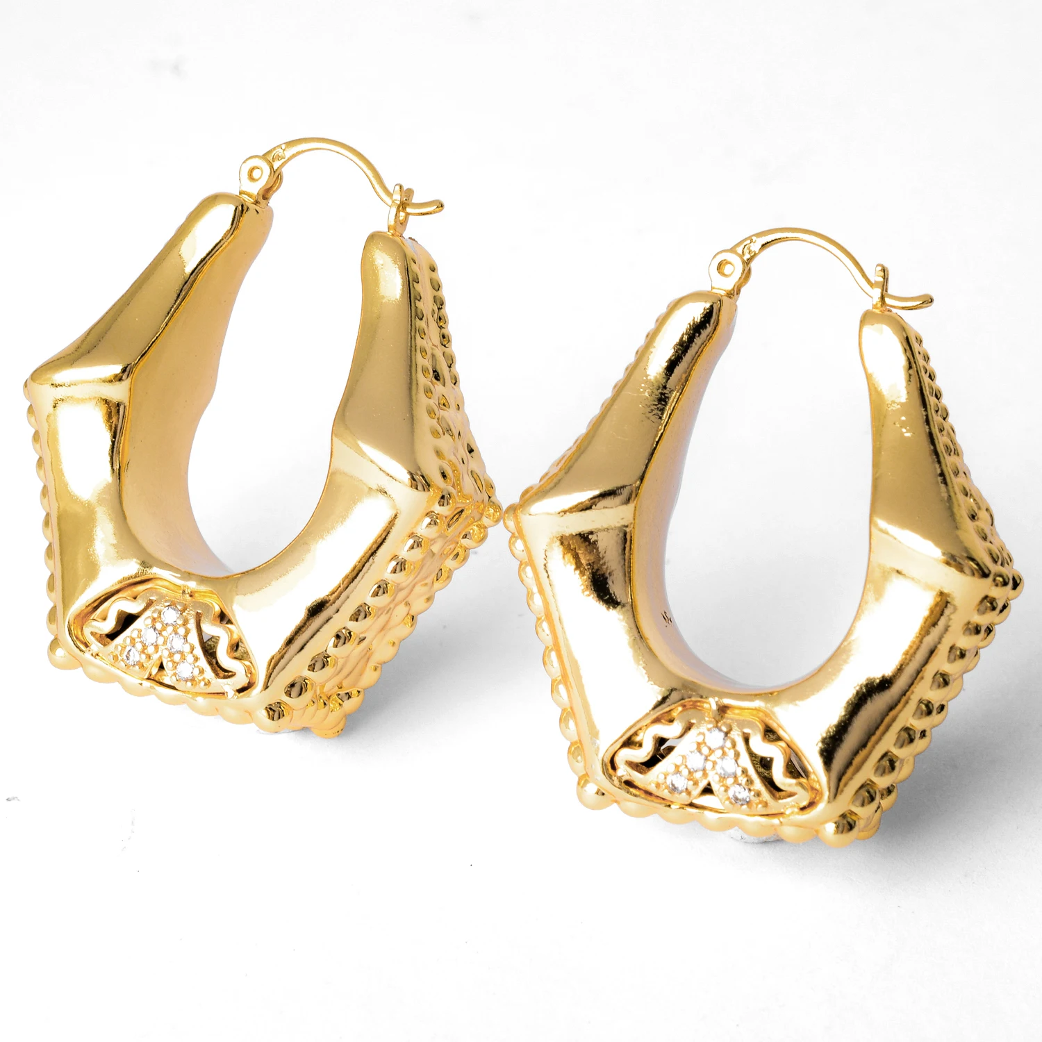 

Fashion Classic Jewelry for African Earrings Fashion party earrings for romantic hip-hop trends, 14k gold plated