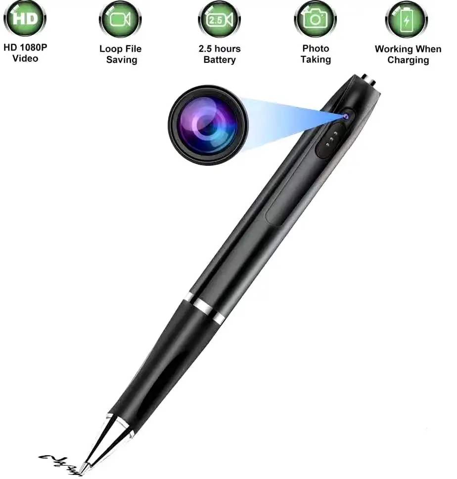 

Wholesale HD Small digital video pen camera security smart camcorders mini hidden spy camera pen With Rechargeable Battery