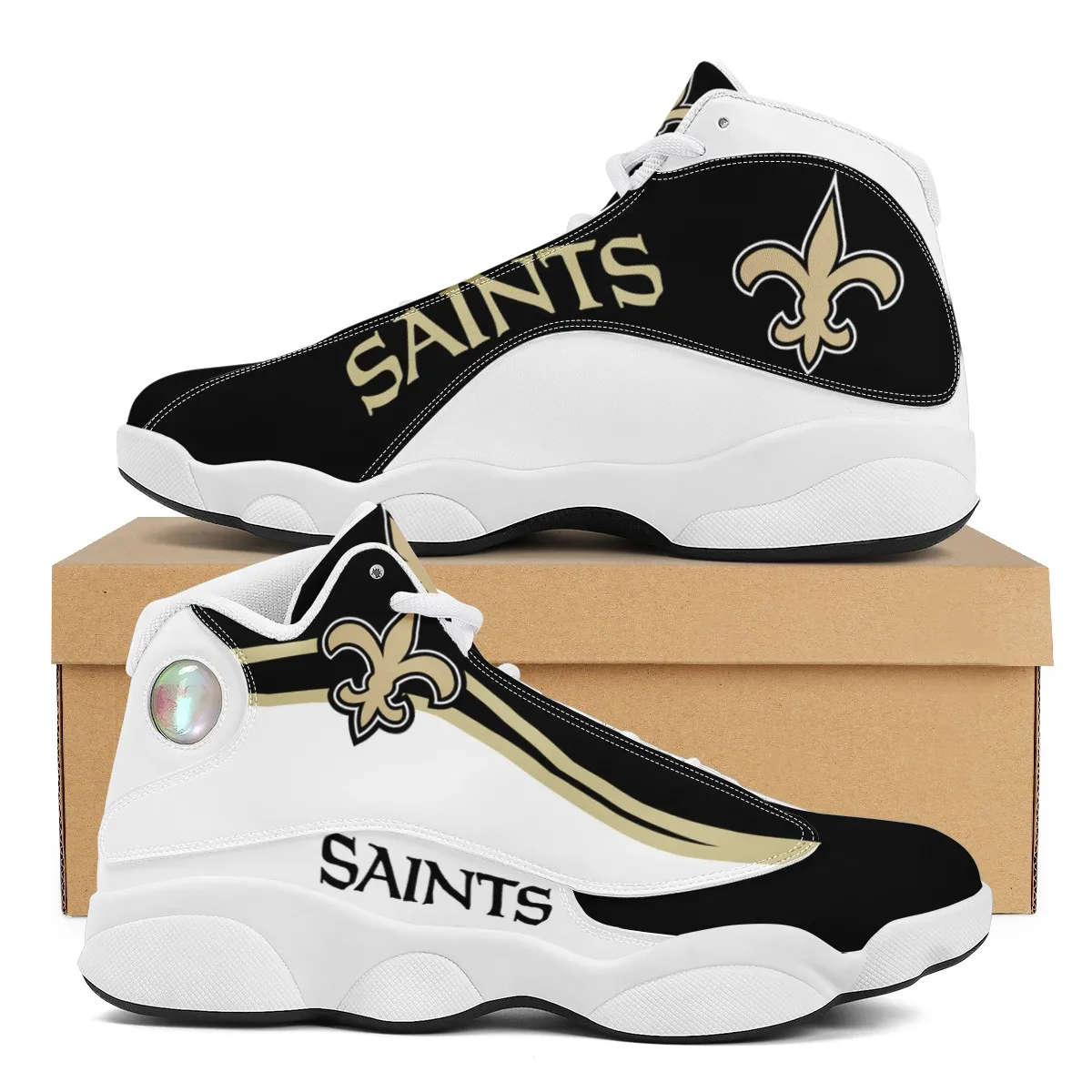 

Factory wholesale NFL Saints Football Team sneakers custom logo Saints shoes