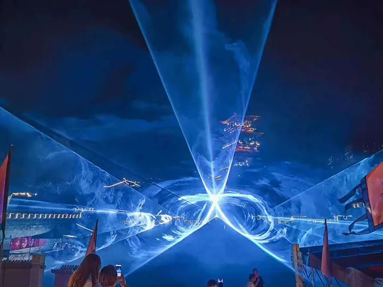 最受欢迎的 30w软件控制景区照明激光aurora north激光灯