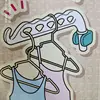China Top 10 Bathroom Laundry Hook Plastic With Tomato Clip Sticking Roller Hook