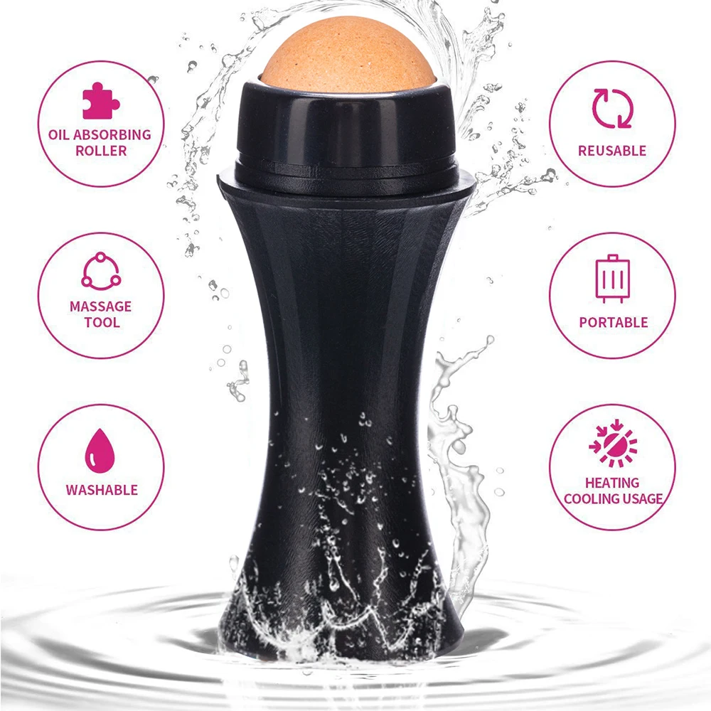 

Oil-Absorbing Volcanic Face Roller Reusable Facial Skincare Tool