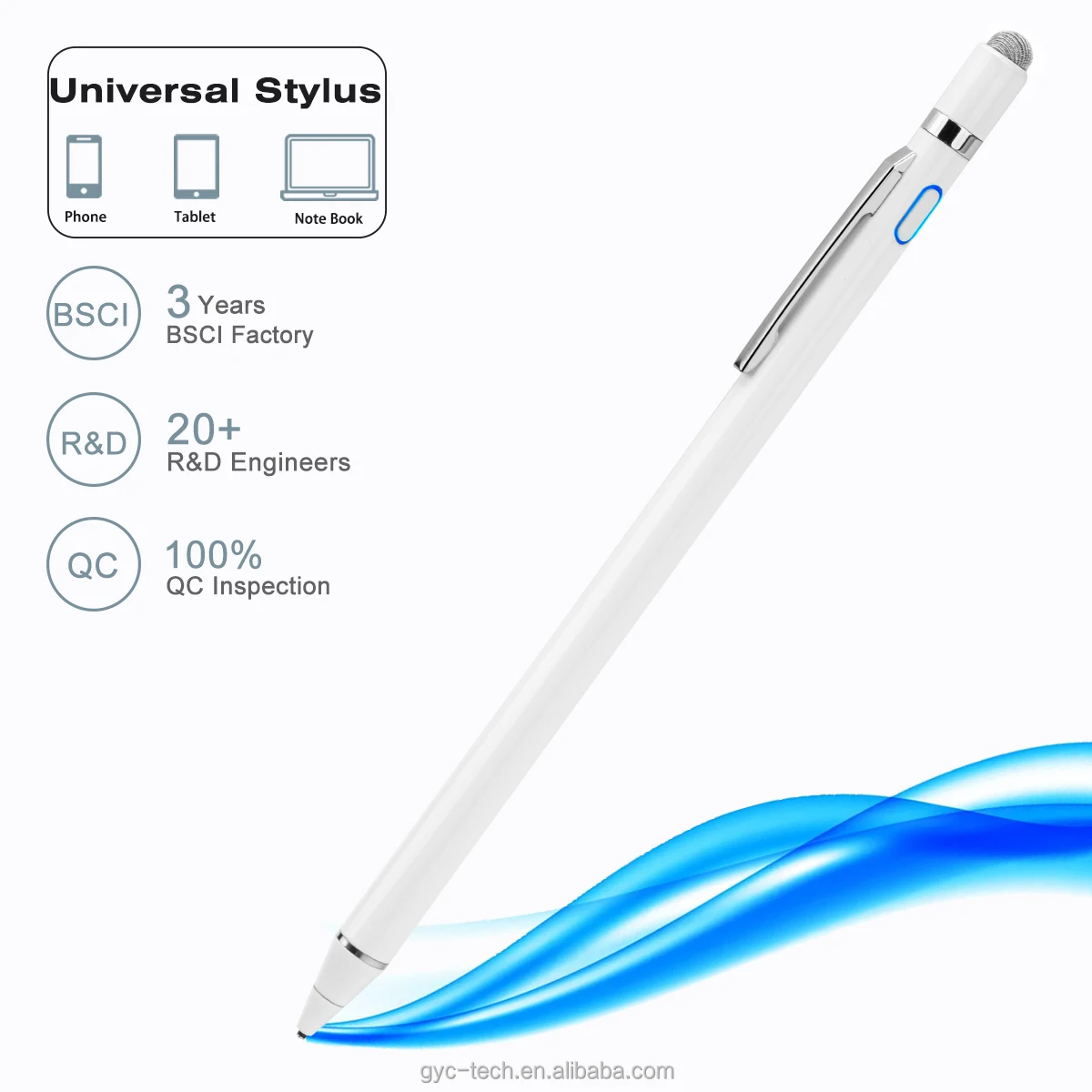 

OEM/ODM Universal Touch Pencil For Drawing Screen Control Active Stylus For Android Ipad Surface Tablet