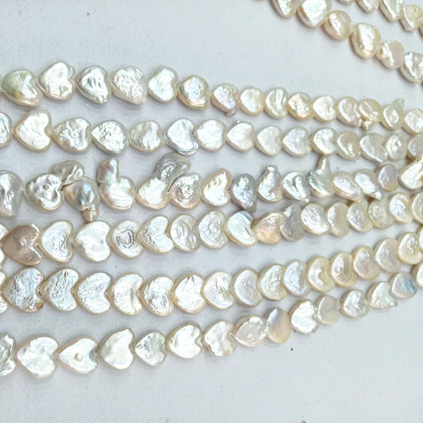 
11-12mm Natural Freshwater Pearl Heart Shaped Pearls Wholesale Heart Baroque Pearl 