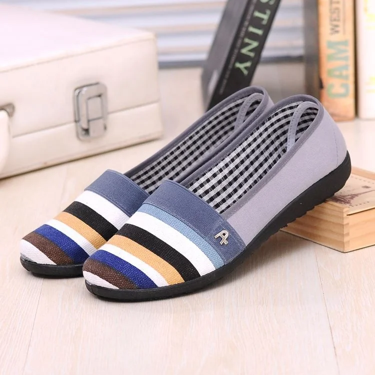 

Ladies fashion Fisherman shoes Women casual flat loafers straw hats loafers canvas shoes are popular with women and girls, Custom (black &white black&red)