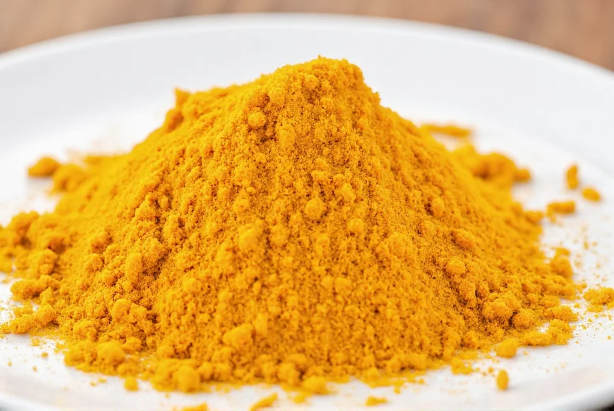 Golden milk latte in a ceramic mug with turmeric and cinnamon garnish