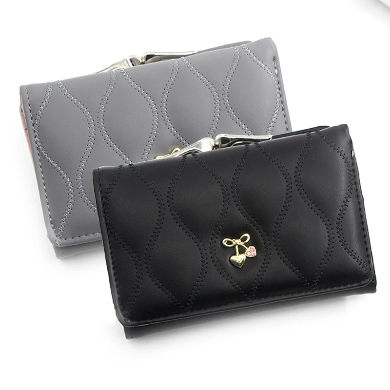 

Young Girl The Latest Pu Leather Purse Women Customized Logo Short Wallet
