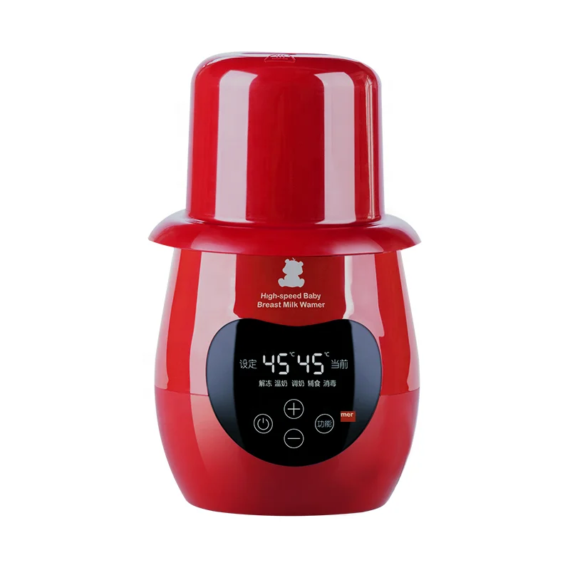 

High Quality Factory OEM Electric Baby Milk Feeding Bottle Warmer And Heater, Red