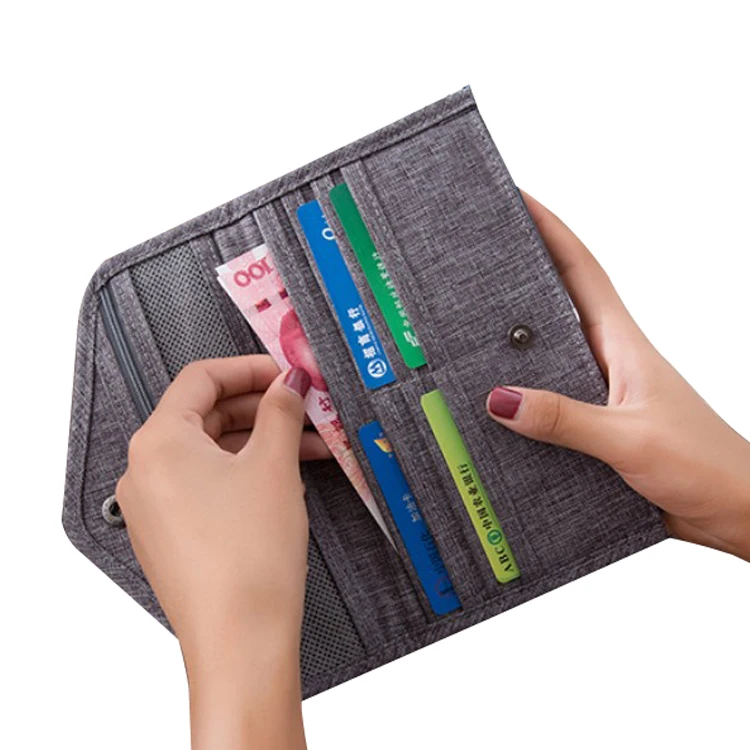 

Slim Travel Card Wallet Passport Wallet Ticket Card Wallet for Men Women, Customized
