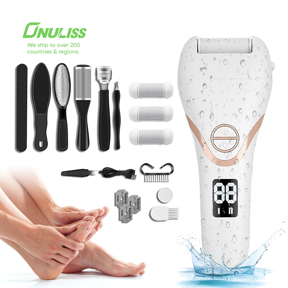 

New Product Professional Foot Scrubber Rechargeable Callus Remover Electric Foot File for Feet Cracked Heels and Dead Skin