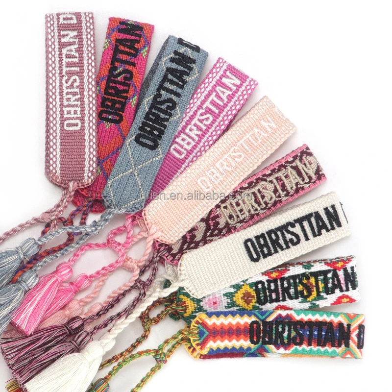 

Wholesale Adjustable Cotton Rope Cord Woven Friendship Bracelets Hand Made Christian Jewelry Bracelet