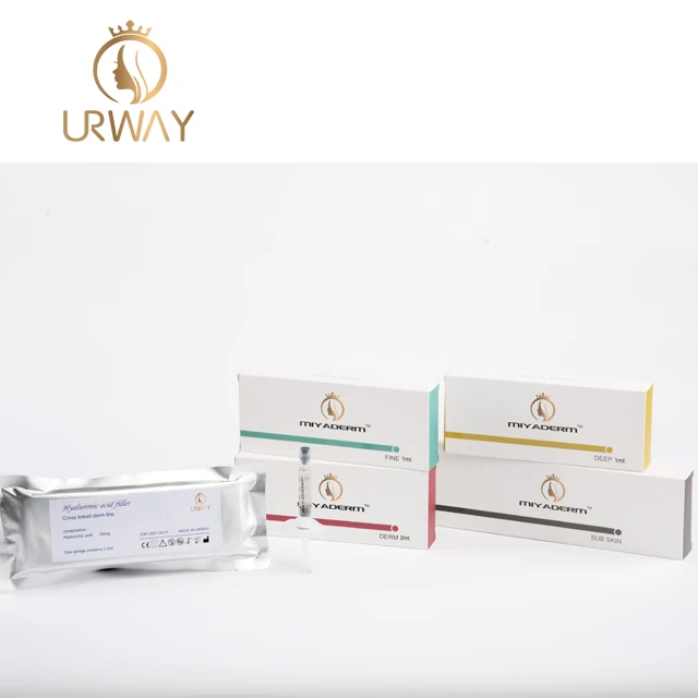 

2 ml facial liquid gel injections hyaluronic acid dermal filler for skin