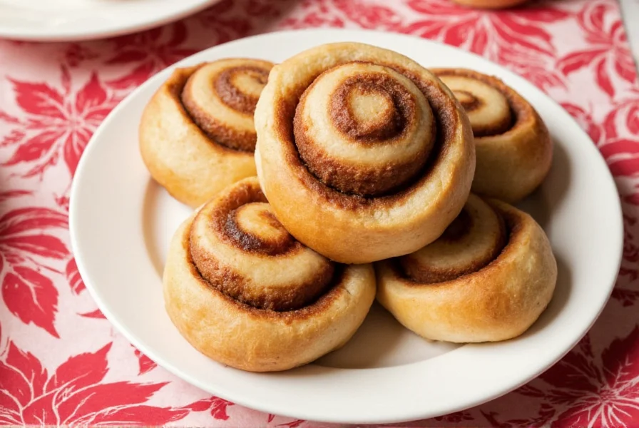 Perfectly baked cinnamon rolls with gooey filling and cream cheese frosting dripping down sides