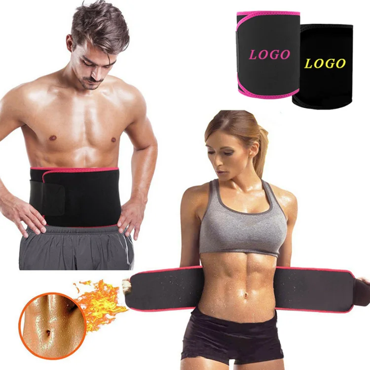 

2021 new abdominal belt professional fitness waist belt unisex sports sweat belt, Yellow, black, rose red