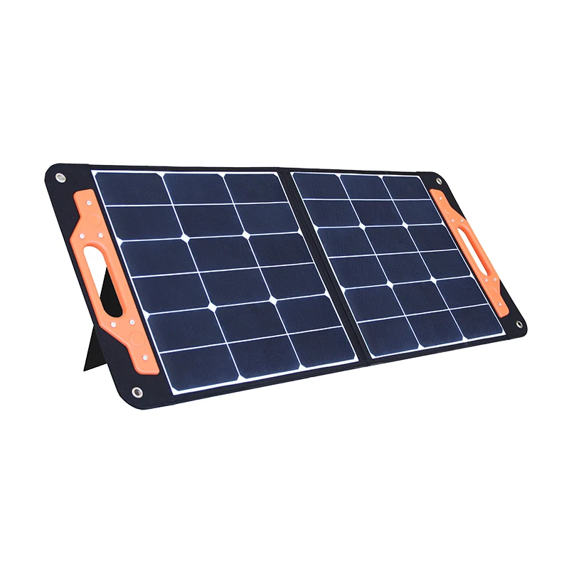 

Glory Solar Outdoor Camping Waterproof ETFE Foldable PV Panel 100W High Efficiency Solar Panels With Magnetic Handles Stand