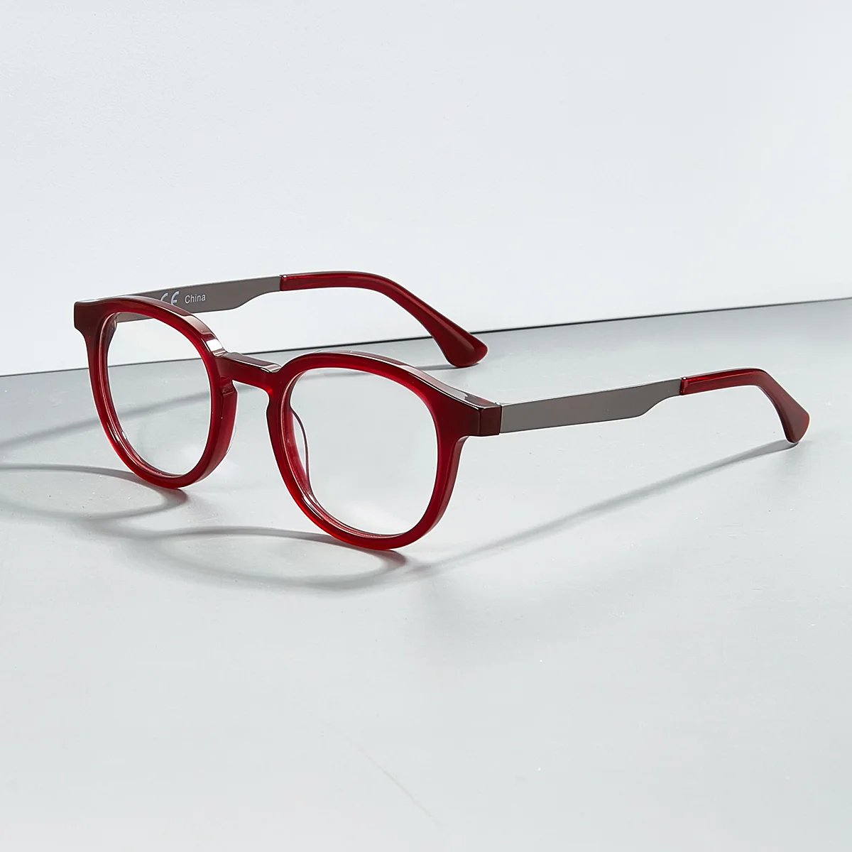 

43008 Stylish Glasses Acetate Round Hipster Spectacle Men Women Eyeglasses Optical Eyewear Frames Circular Full Rim Luxury Resin