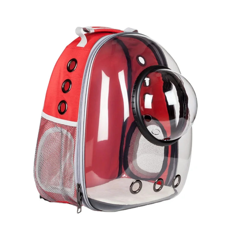 

Transparent Bubble Recycled Outdoor Travel Space Capsule Astronaut Breathable Dog Cat Pet Carrier Backpack, Black / pink /grey/green / customized