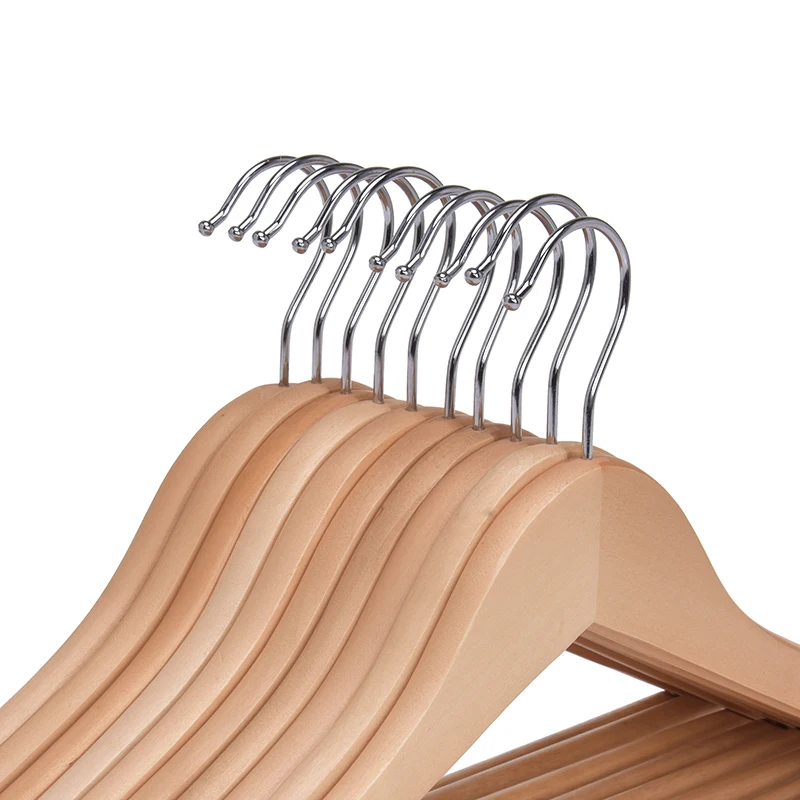 Manufacturer wholesale high quality custom wooden clothes hanger hangers