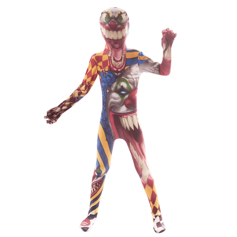 

Halloween Variant People Super Horror 3D Version Milk Silk Digital Printing Invisible Clothes Spider Cosplay Performance clothes