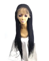 

wholesales micro handmade braiding corrnow front lace hair wig