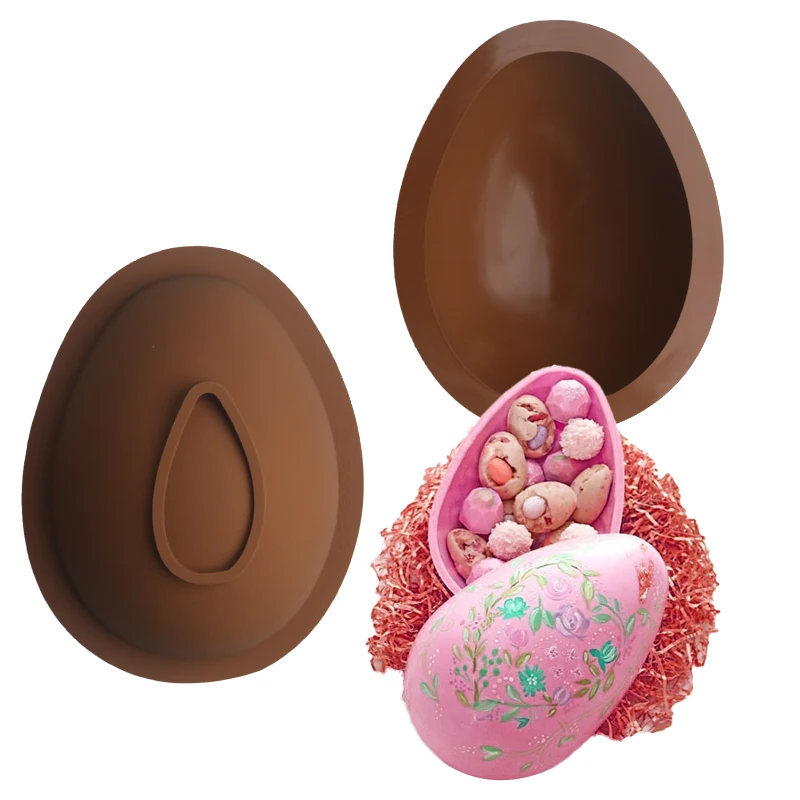 

New Arrivals Easter Egg Silicone Chocolate Moulds Mousse Pastry Baking Cake Tools Easter Egg Cake Mold