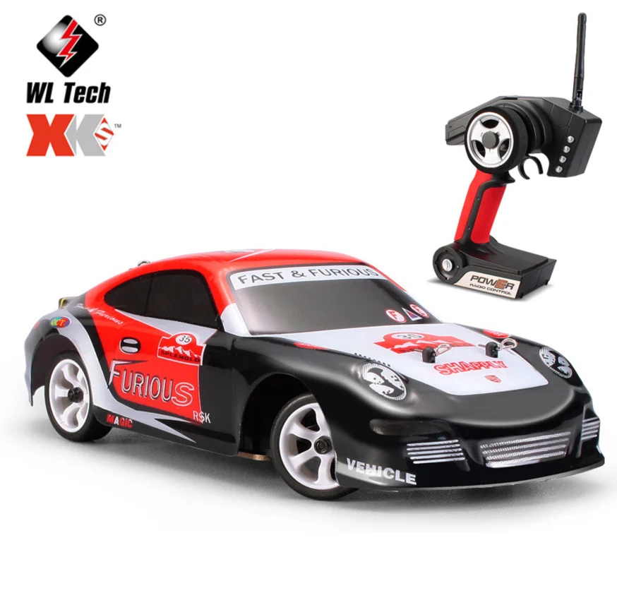 

HOSHI WLtoys K969 RC Car 1/28 2.4G 4WD 30Km/h High Speed Toy 4 Channels Electric Remote Control Racing Drift Car Toy, Red