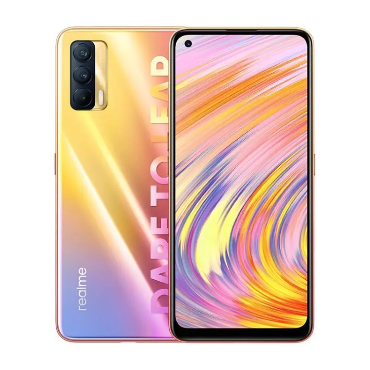 

2021 New for Realme V15 5G Mobile Phone Dimensity 800U Octa Core 6.4 inch AMOLED 64MP Camera 4310mAh 50W Flash charge