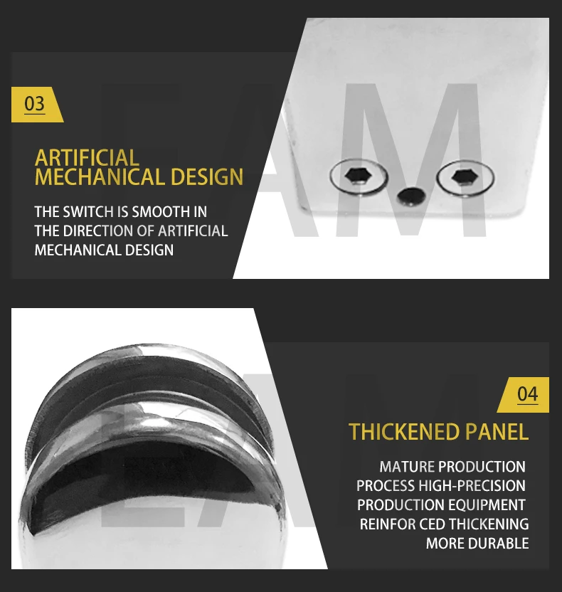 stainless steel glass clamp B008  stairs railing  baluster High quality glass clamp