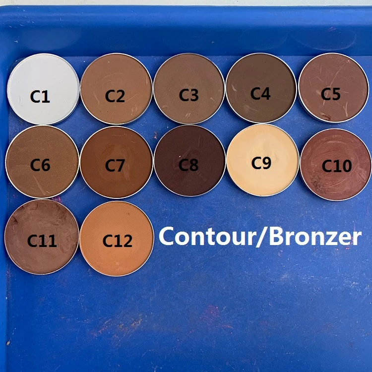 

pick your colors and palette Makeup Brand Bronzer illuminator Glow foundation private label contour highlighter Blush Palette