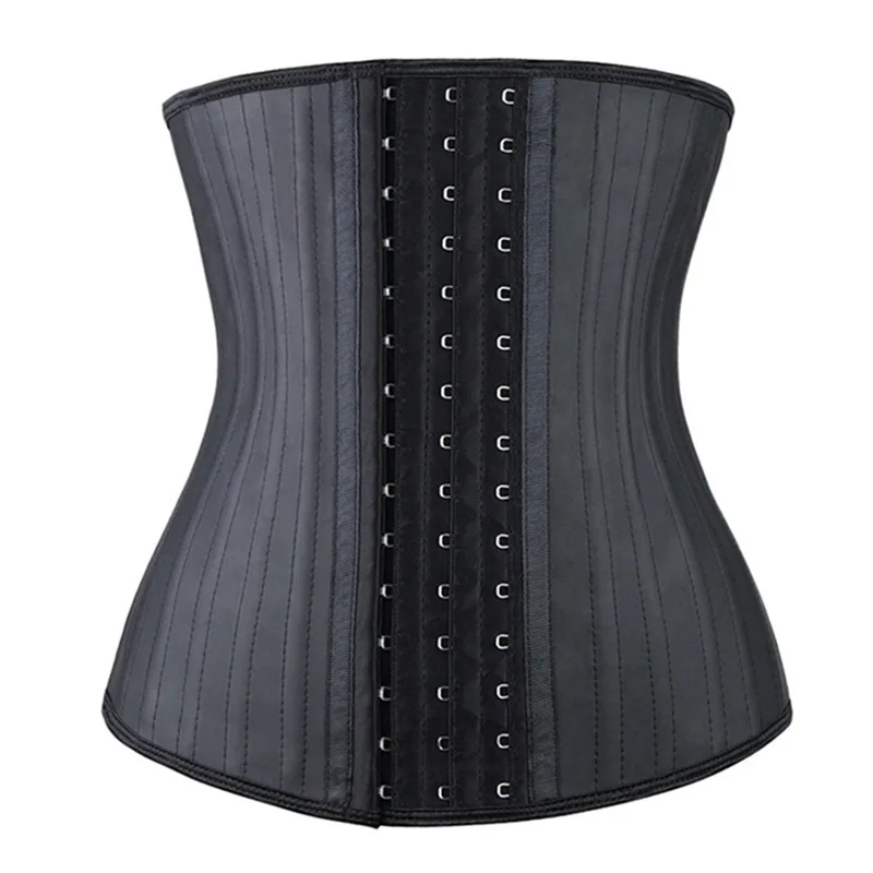 

Best Selling Custom logo High Quality Plus Size Women 25 Steel Bone Corset Latex Waist Trainer Belt With Hooks