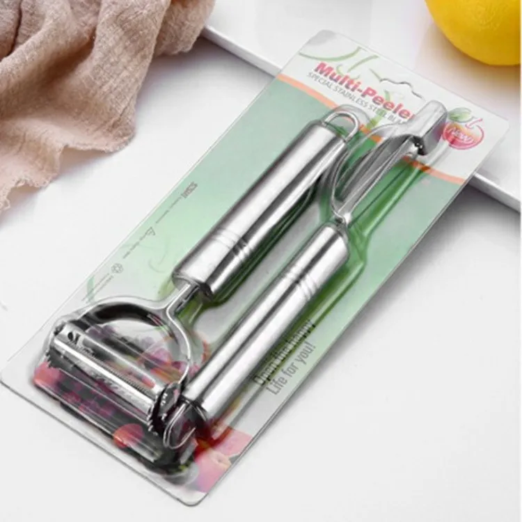 

410 Stainless Steel Peeler Multifunctional Fruit Paring Knife Melon Peeler Set Shredder Slicer Grater Kitchen Accessories