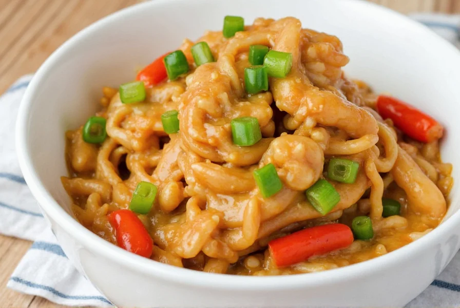 Different peanut sauce variations on plates