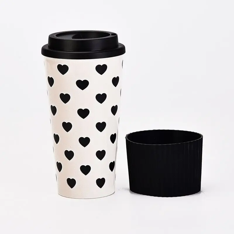 

Double wall plastic coffee cup wholesale custom mugs insulation travel coffee mug with lid 2021