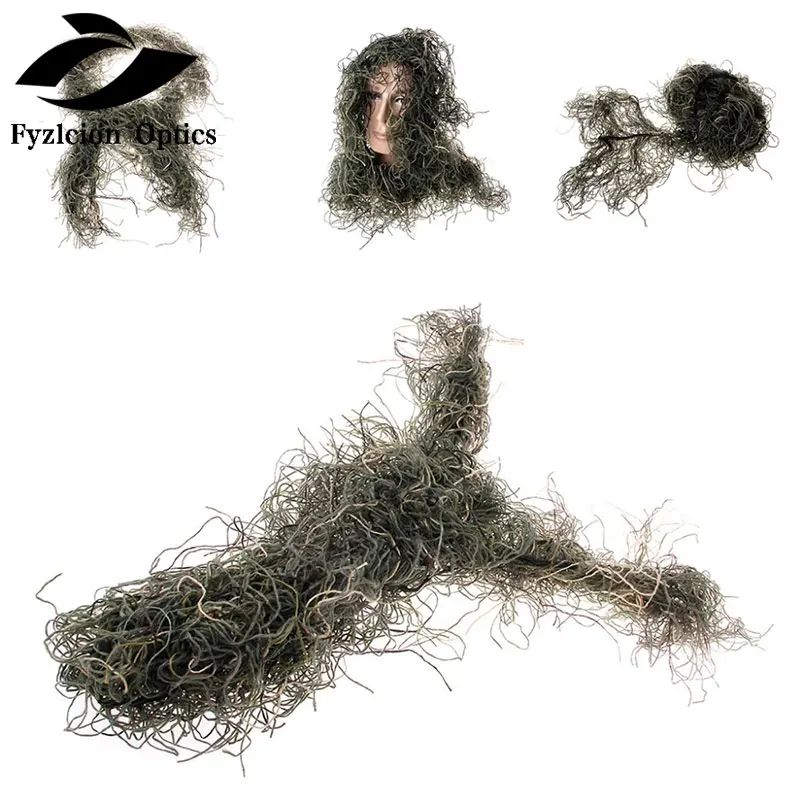 

Hunting Rifle Wrap rope grass type Ghillie Suits Gun Cover For camouflage Yowie Sniper Paintball hunting clothing