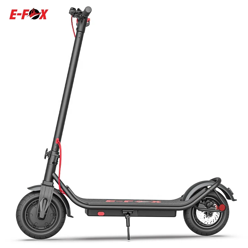 

2022 drop shipping eu uk warehouse electric scooter 10 inches adult two fat wheel smart e kick scooters motorcycles for adults, Black